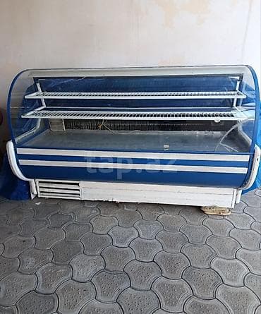 soyuducu kompressor: Soyuduculu vitrin-bufet - Tip: üfüqi servis vitrini, ön hissəsi şüşə — 1