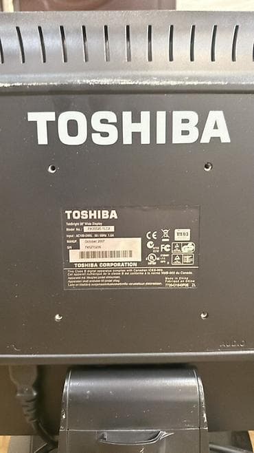 komputer personal: Toshiba TekBright 20" Wide Display monitor Model: PA3552E-1LC2 — 4