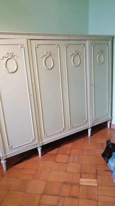 белая мебель в стиле прованс: İkinəfərlik çarpayı — 2