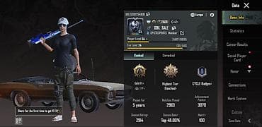 PUBG Mobile hesabı – Europe server - Oyun yaşı: 5 il - Oyunda