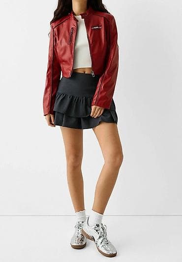 deri etek: Pencək, Bershka, S, M — 4