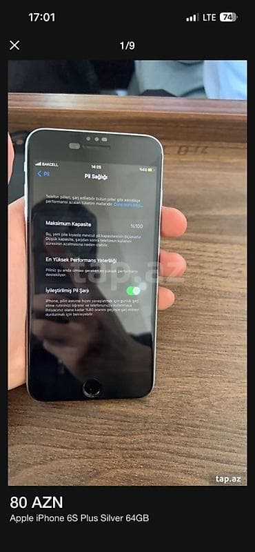 iphone 6 plus plata: IPhone 6s Plus, 64 GB, Gümüşü — 1