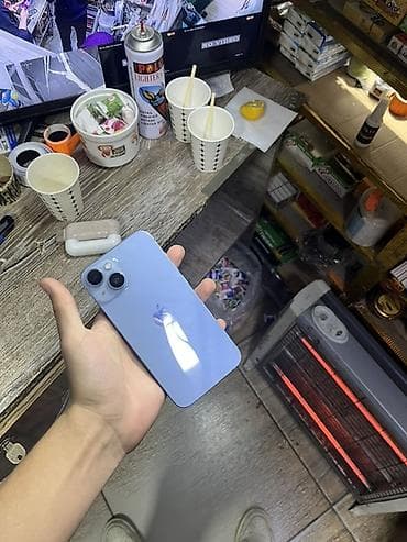 IPhone 14, 128 GB, Pacific Blue, Zəmanət, Face ID, Sənədlərlə