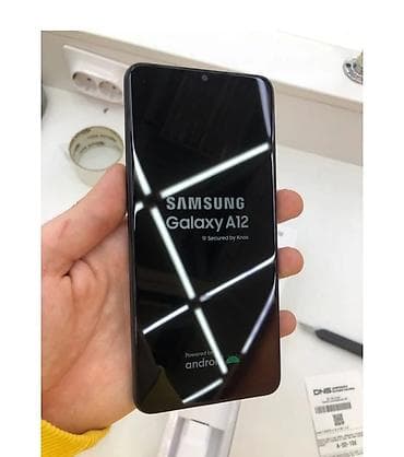samsung a12 kabrolari: Samsung Galaxy A12, rəng - Qara, Barmaq izi — 1