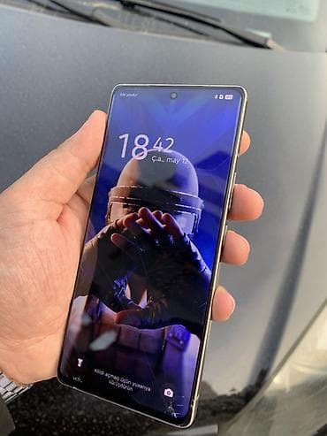 sade tel: Infinix Note 50 Pro, 256 GB, rəng - Boz, Sensor — 2