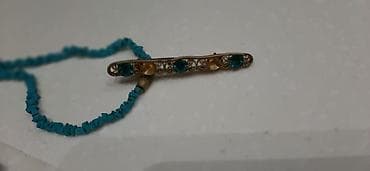 Qadın aksesuar dəsti – sırğalar və boyunbağılar - Gümüş tonlu asma — 7