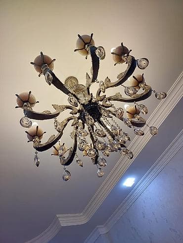 dam ortugleri: Çılçıraq, 10 və daha çox lampa, Metal — 2