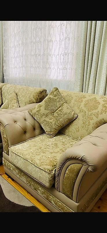 divan: Künc divan dəsti – klassik üslub - Modell: L formalı künc divan — 3