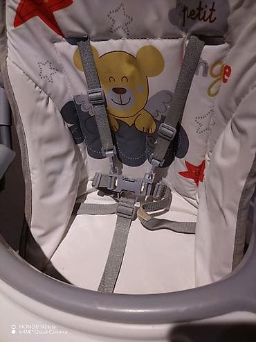 maşa i medved: Uşaq yemək stulu - Yumşaq dəstəklikli oturacaq və arxa hissə — 1