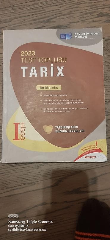 Məhsul: “2023 Test Toplusu – Tarix (I hissə)”, Dövlət İmtahan Mərkəzi