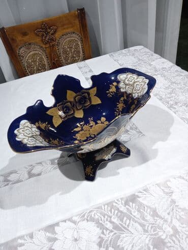 Meyvə qabı orijinal kobalt iki dənədi