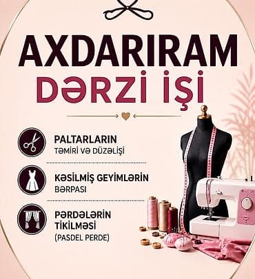 plastik setka qapi: Dərzi xidməti - Paltarların təmiri və düzəlişi: ölçü dəyişməsi — 1