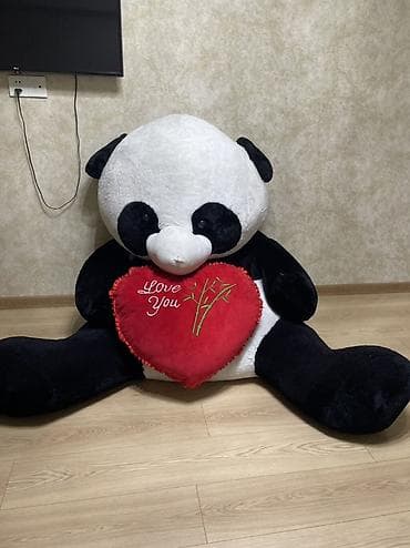Böyük ölçülü panda plyuş oyuncağı - Nəhəng ölçü: yerə otuzdurulduqda