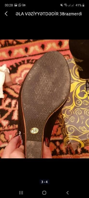 Женская обувь: ƏLA VƏZİYYƏTDƏDİR 1-2defe geyinilib 38razmerdi — 3