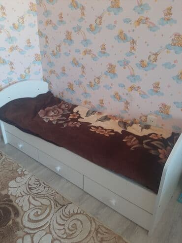 yataq xəstələri üçün çarpayı: Oğlan və qız üçün, İşlənmiş, Çarpayı, Matras ilə, Siyirməli — 3