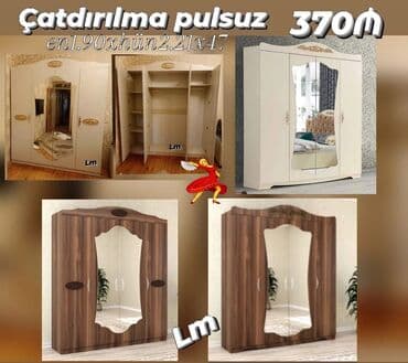 Yeni, Açılan, 4 qapılı Düz dolab, Qarderob, paltar dolabı lalafo.az -da Yeni, Açılan, 4 qapılı Düz dolab, Qarderob, paltar dolabı