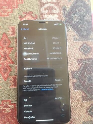 сколько стоит айфон 10: IPhone X, Ağ, Face ID — 1