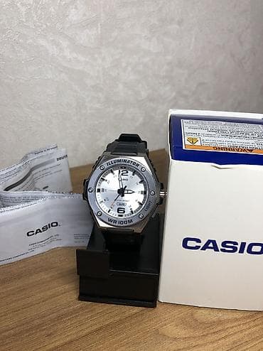 kişi canta: İşlənmiş, Qol saatı, Casio, rəng - Gümüşü — 3