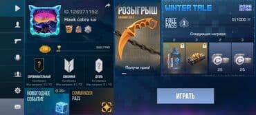 Oyun hesabı – Standoff 2 (ID: 126971152, nik: Hawk cobra kai)