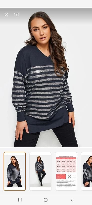 Sviter, 3XL, 7XL, rəng - Göy lalafo.az -da Sviter, 3XL, 7XL, rəng - Göy