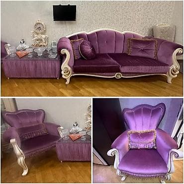 İşlənmiş, Divan, 2 kreslo