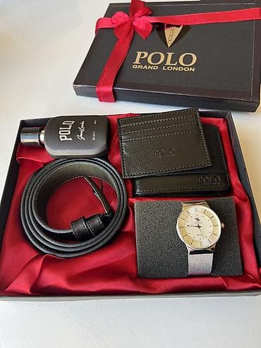 Kəmərlər: Möhtəşəm dəst 👌POLO GRAND LONDON Keyfiyyət + qablaşma + 6 çeşid Ətir — 2