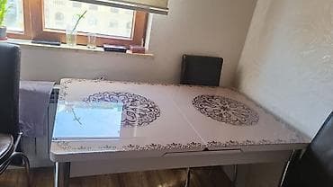 stol stul sumqayıt: Metbex masasi ve 4 oturacagi birlikde 150azn satilir unvan — 1