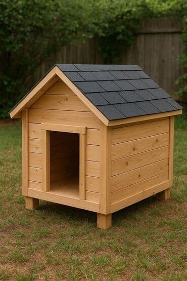 Taxta it evi - Material: təbii ağac (taxta panellər), möhkəm karkas lalafo.az -da Taxta it evi - Material: təbii ağac (taxta panellər), möhkəm karkas