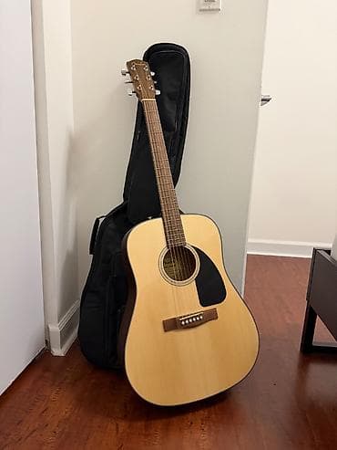 klasik gitara: Fender CD-60 akustik gitara, yeni kimidir + yumşaq çanta (gig bag) — 1