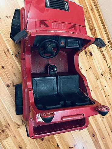 Детские электрокары: Uşaq elektrik maşını – off-road Jeep tərzi, qırmızı rəng BATAREKA — 5