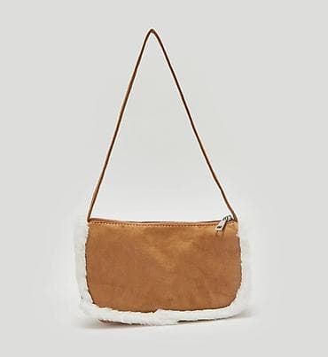 Сумки: Qadın çiyin çantası – “NOW OR NEVER” loqolu - Model: baguette/çiyin — 3