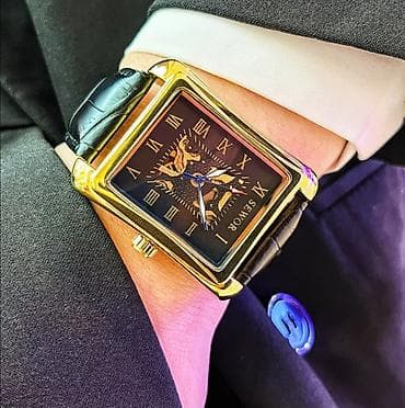 ağıllı saat qiyməti: SEWOR klassik kişi mexaniki qol saatı - Korpus: qızılı tonlu — 4