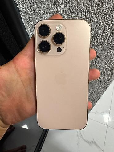 Мобильные телефоны и аксессуары: IPhone 16 Pro, 128 ГБ, Золотой, Face ID — 1