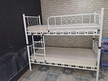 demir dolab: Oğlan və qız üçün, Çarpayı, Matras ilə, Siyirməsiz, Dəmir — 3