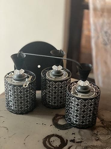 Metalkonstruksiya divar bra-ları – 3 ədəd - Üçlü dəst dekorativ divar