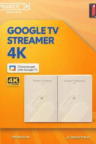 ТВ и видео: Google TV Streamer 4K + Chromecast with Google TV - 4K Ultra HD — 2