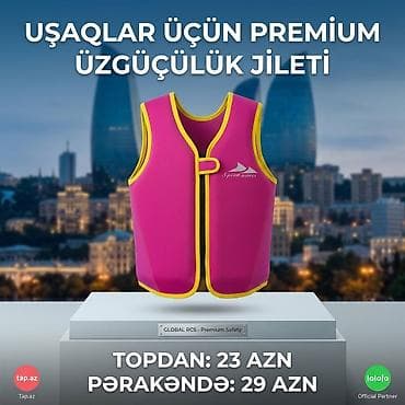 Çimərlik geyimləri: Uşaq Üçün Üzmə Jileti (1-7 Yaş)–Topdan 39₼ yox, 41.025641% ENDİRİM ilə — 10
