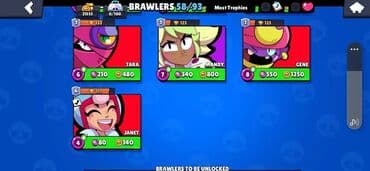 ucuz notbuk: Brawl Stars oyununda istifadə edilən dörd fərqli personajın təsviri — 10