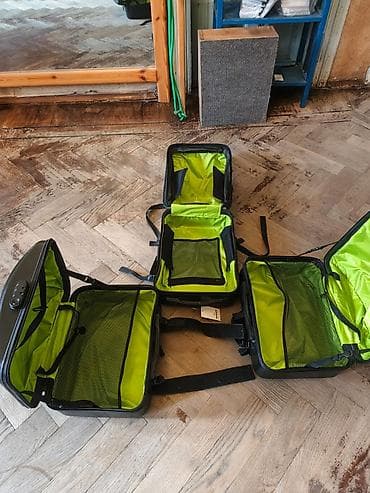 Motosiklet üçün sərt baqaj dəsti – 3 hissə - 2 yan kofr + 1 arxa top — 4