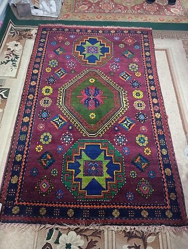 Ovçuluq və balıqçılıq: Qədim xalça, 702176929 il, Vəziyyəti: Əla — 5