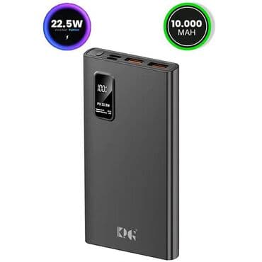 Power Bank 10000 mAh Sürətli enerji doldurma dəstəyi Batareya həcmi