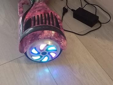 hoverboard ucuz: Qiroskuter – LED işıqlı, bənövşəyi “galaxy” dizayn - Korpus — 1