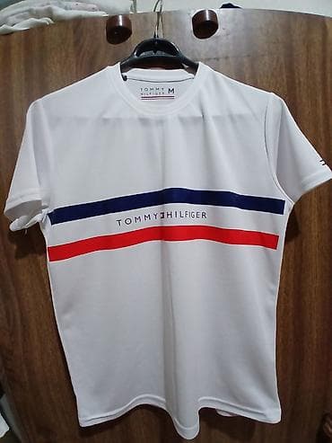 Мужская футболка, Tommy Hilfiger, M, цвет - Белый