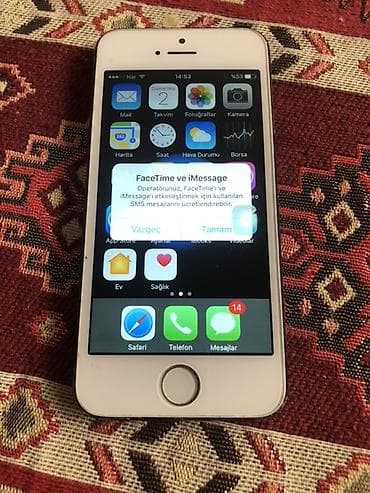 apple qulaqcıq: IPhone 5s, Space Gray, Barmaq izi — 1