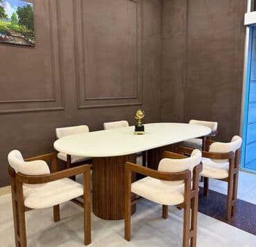 Oval masa, Eyvan üçün, 6 nəfər — 3