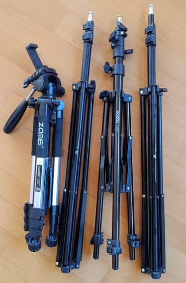 Godox, Zomei, Arcury tripodlar yaxşı vəziyətdə