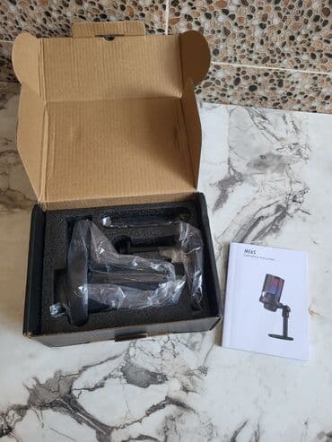 mikrofon dayaq: USB RGB Mikrofon – ME6S Xüsusiyyətlər: - USB qoşulma: Plug-and-play — 1