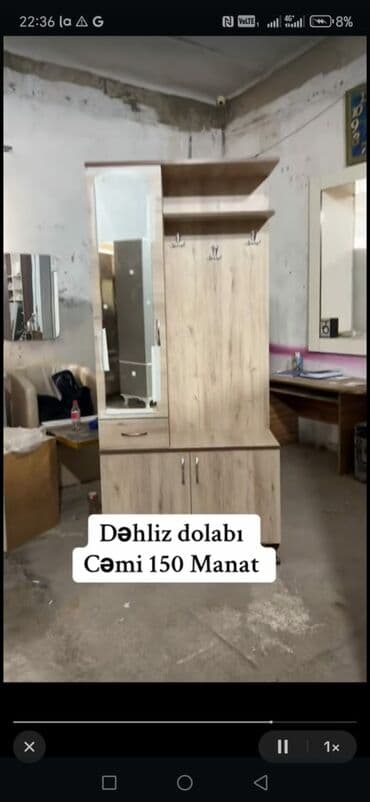 balaca şkaf: Новый, Распашной, Прямой шкаф, Шкаф в прихожей, Азербайджан — 5