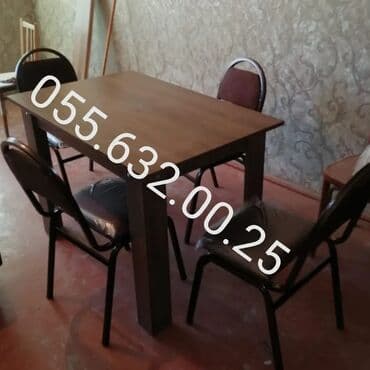 барные столы и стулья: Kurs üsün stol stul desti, Tədris kursları üçün stol stul desti — 14