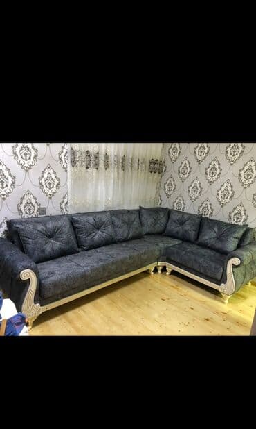 Sifarişlə restoran mebeli: Künc divan, Qonaq otağı üçün, Parça, Bazalı, Açılan, Kitab — 3